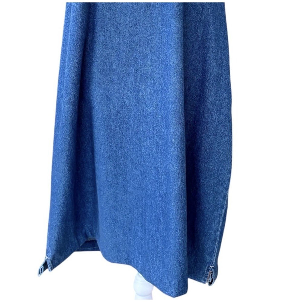 Denim Dress Womens 18W Embroidered Flag Patriotic Carolina Colours Jumper - Picture 4 of 10